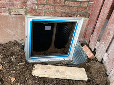 ENLARGING NEW BASEMENT WINDOWS